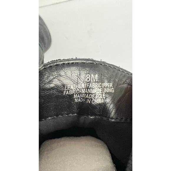 Alex Marie Black Suede Leather Chelsea Pull On Stretch Band Sides Ankle Boots 8M - Picture 9 of 10